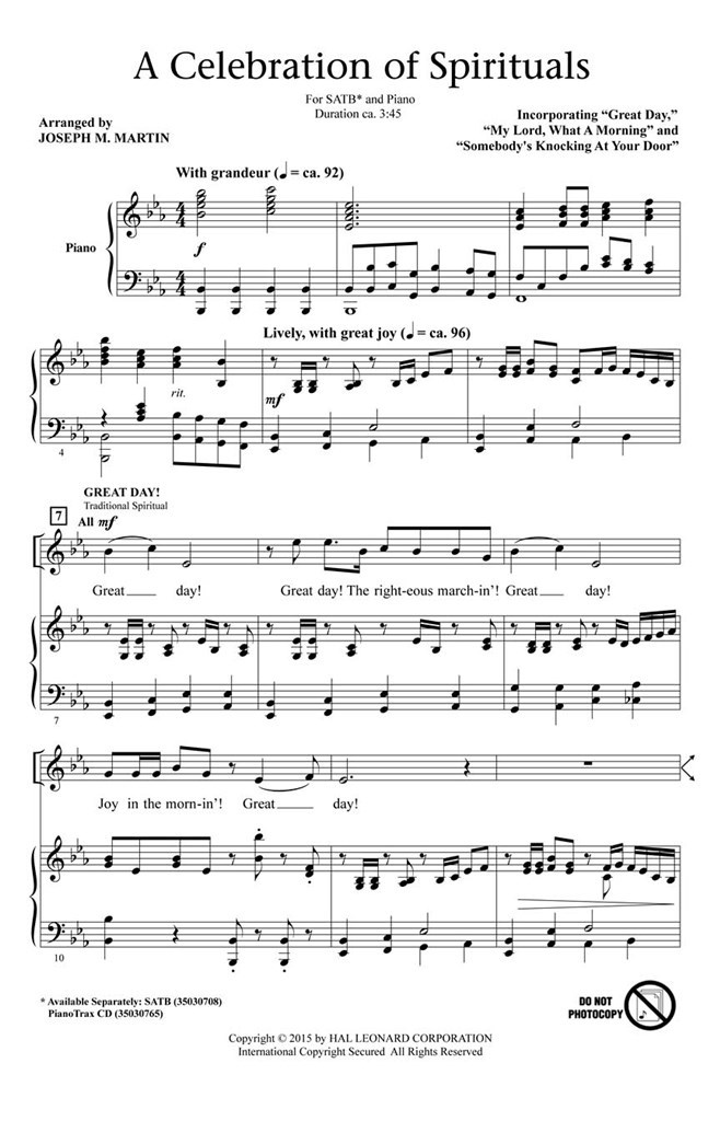 A Celebration Of Spirituals